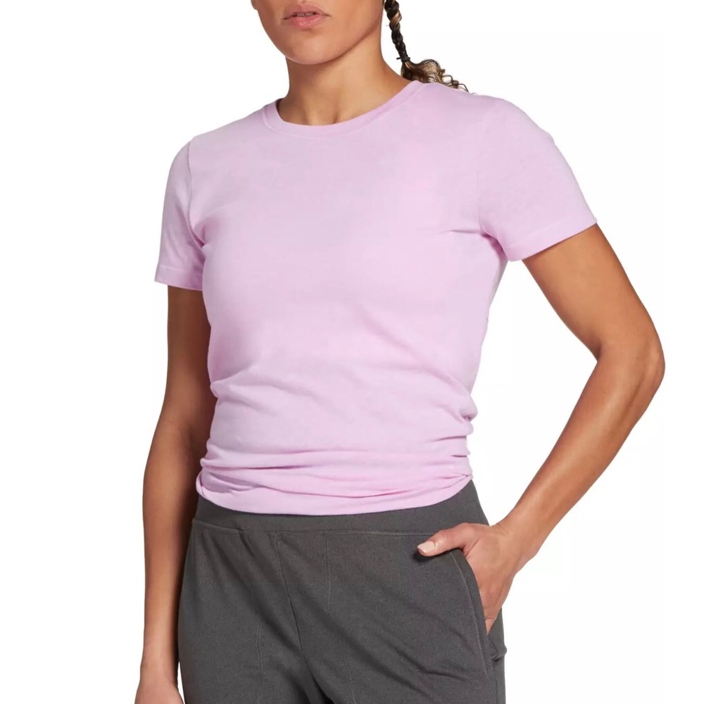 NWT DSG Split Back Tee Pale Orchid Medium